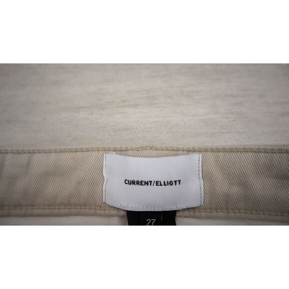 Current/Elliott Women's Sz 27 Tan/White The Original Stiletto Skinny Jeans $248 - Picture 7 of 11